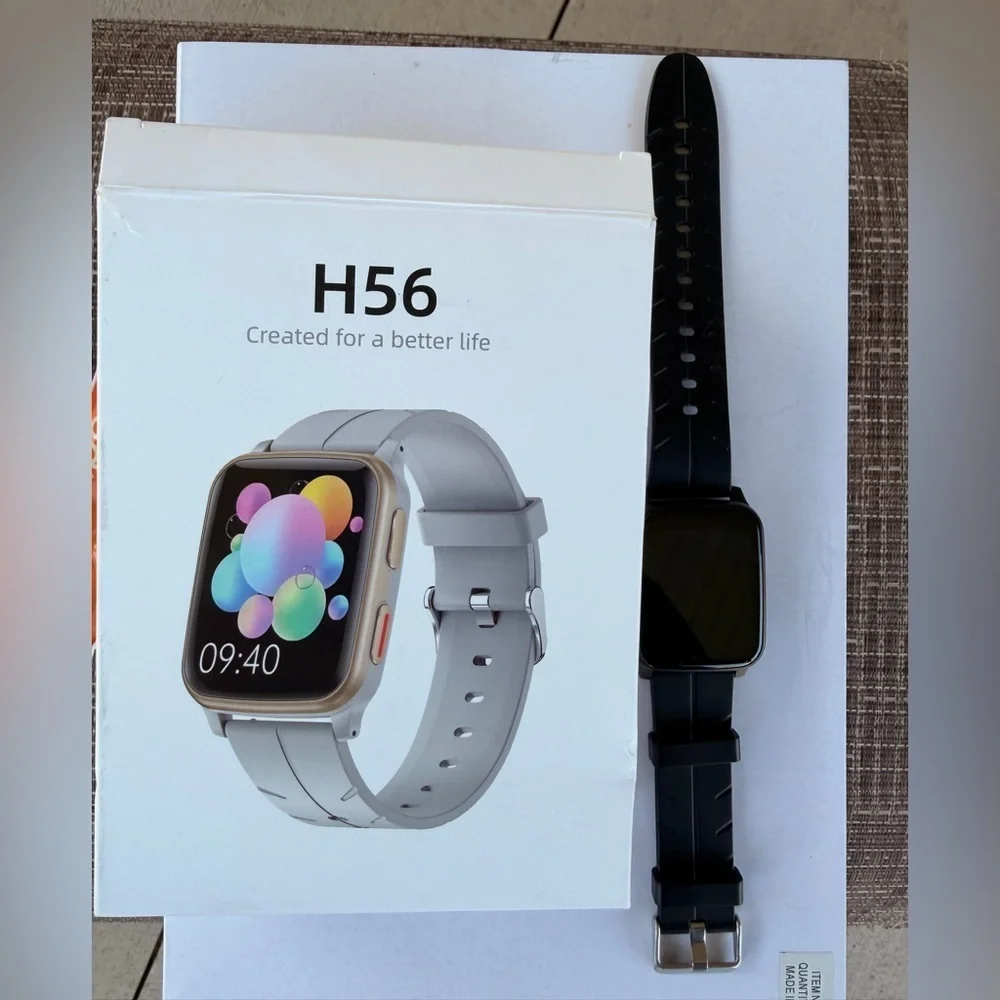 MorePro H56 Smartwatch Fitness Tracker Black New in Box Heart Rate BP Sleepy